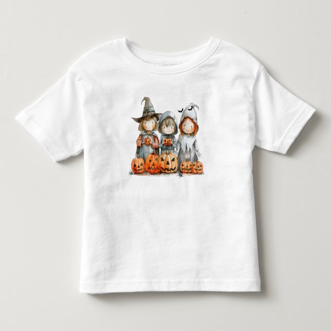T-shirt Pour Les Tous Petits Pals citrouille (Devant)
