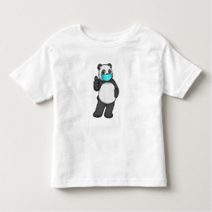 T-shirt Pour Les Tous Petits Panda avec masque visage