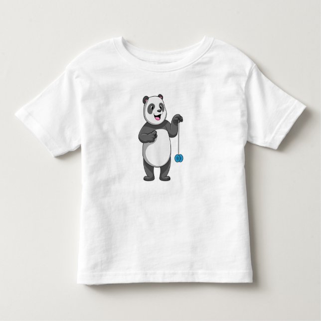 T-shirt Pour Les Tous Petits Panda avec Yo-yo (Devant)
