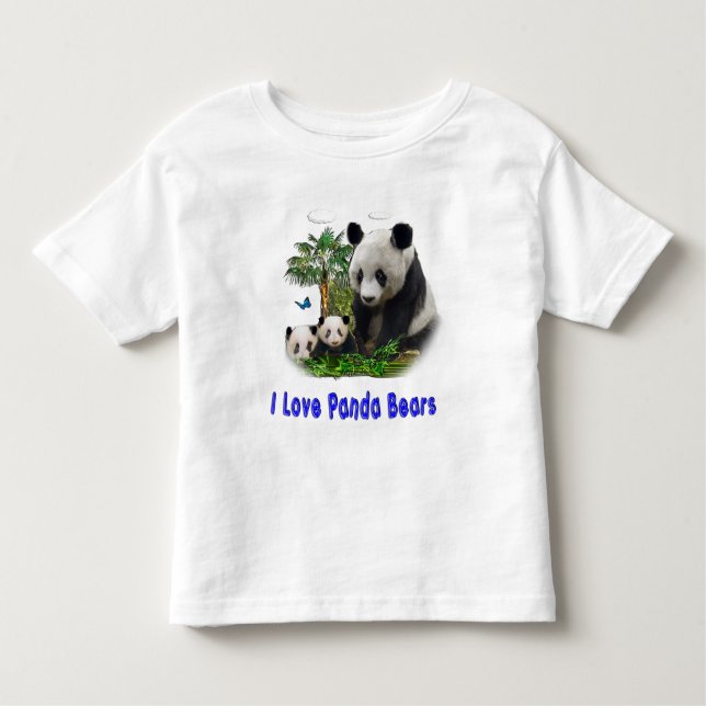 T-shirt Pour Les Tous Petits Panda Bears (Devant)