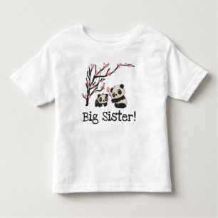 T-shirt Pour Les Tous Petits Panda Bears Big Soeur