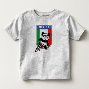 T-shirt Pour Les Tous Petits Panda cycliste mexicain