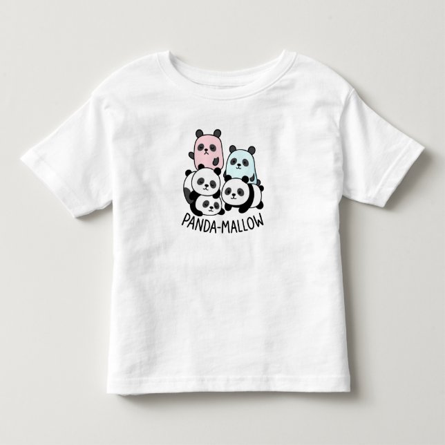 T-shirt Pour Les Tous Petits Panda-Mallow Stack - Cute Squishishi Marshmallow P (Devant)