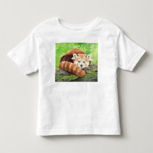 T-shirt Pour Les Tous Petits Panda rouge