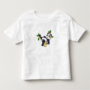 T-shirt Pour Les Tous Petits Panda sur arbre