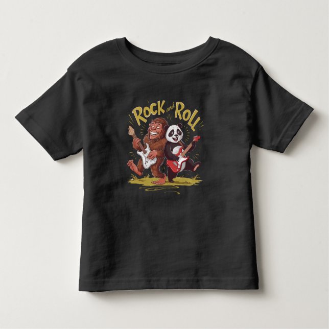 T-shirt Pour Les Tous Petits Pandemonium Musical Rock And Roll (Devant)