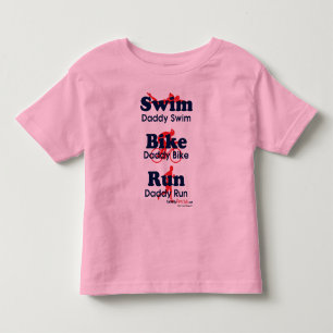 T-shirt Pour Les Tous Petits Papa de triathlon