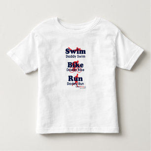T-shirt Pour Les Tous Petits Papa de triathlon