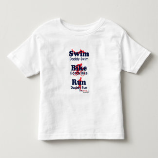 T-shirt Pour Les Tous Petits Papa de triathlon