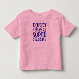 T-shirt Pour Les Tous Petits Papa Est Mon Super Héros   Cadeau de la Fête du Pè