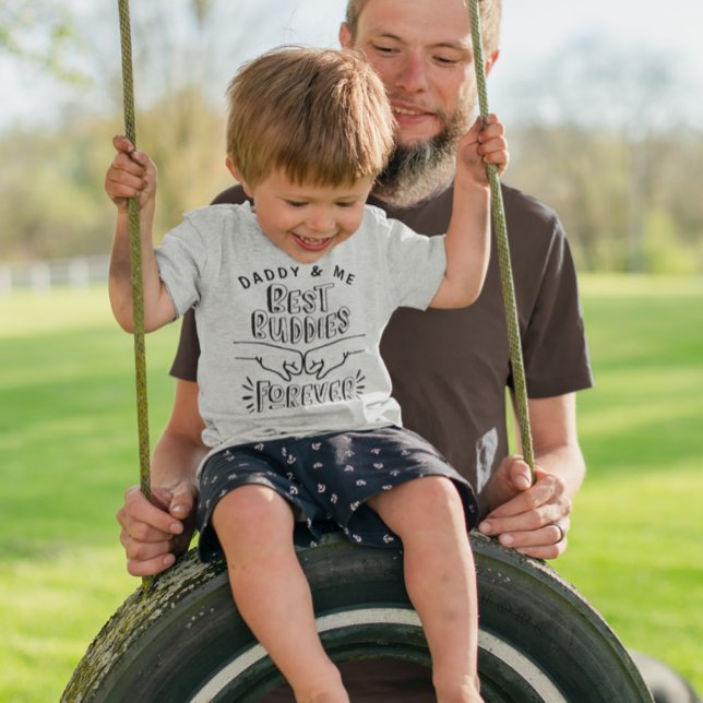 T-shirt Pour Les Tous Petits Papa et moi, les meilleurs amis pour toujours (Créateur téléchargé)