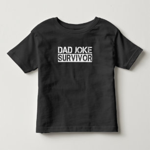 T-shirt Pour Les Tous Petits Papa Joke Survivor Funny Fête du Père