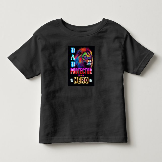 T-shirt Pour Les Tous Petits Papa Protector Hero (Devant)