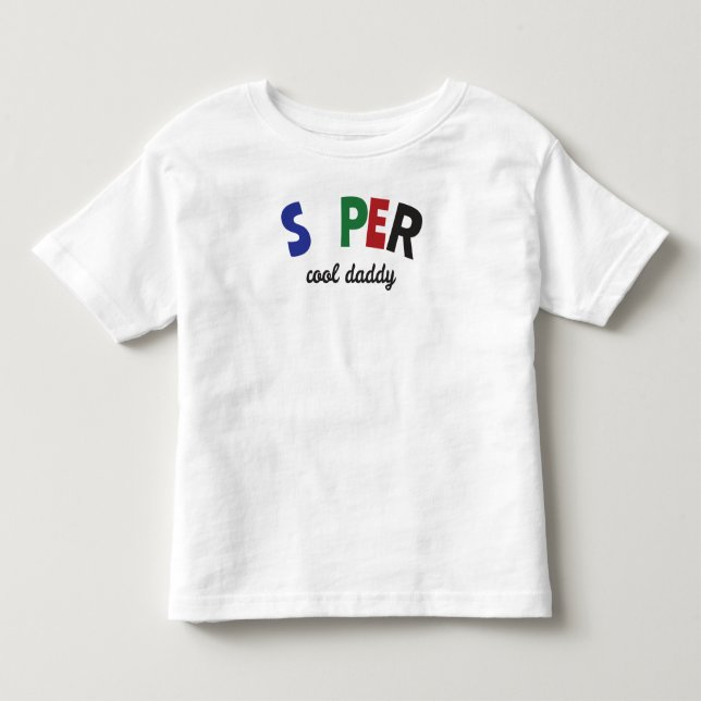 T-shirt Pour Les Tous Petits Papa super cool (Devant)