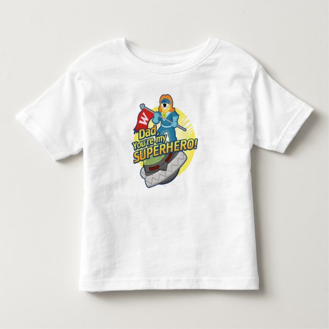 T-shirt Pour Les Tous Petits Papa, vous êtes mon super héros (Devant)