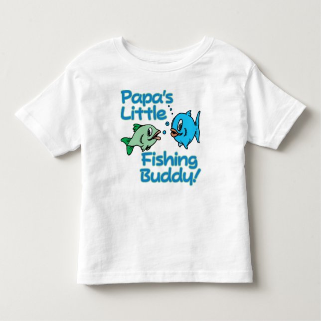 T-SHIRT POUR LES TOUS PETITS PAPA'S PETIT BUDDY DE PÊCHE ! (Devant)