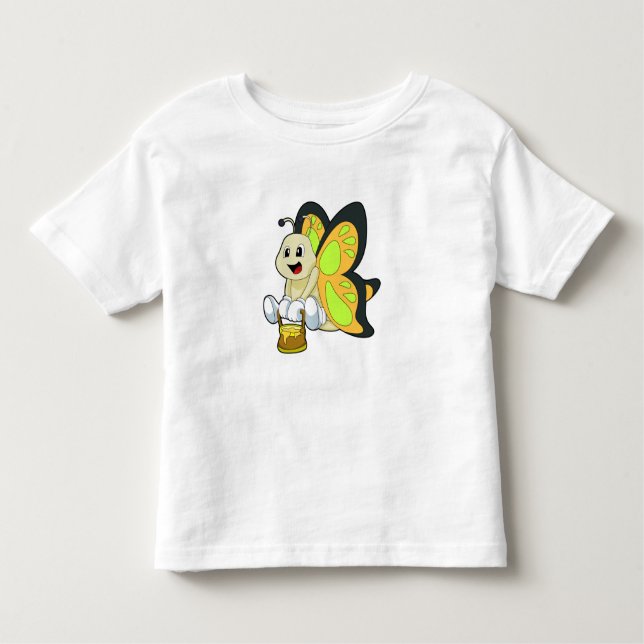 T-shirt Pour Les Tous Petits Papillon au miel (Devant)