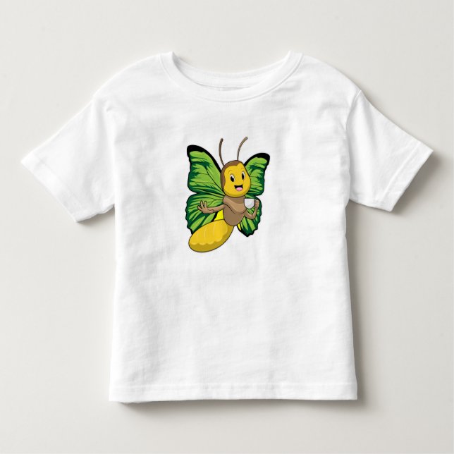 T-shirt Pour Les Tous Petits Papillon avec la coupe de café (Devant)