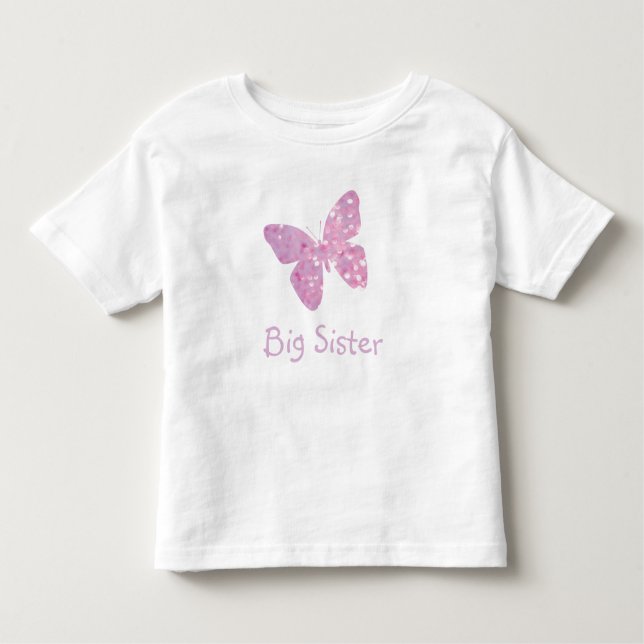 T-shirt Pour Les Tous Petits Papillon Big Sister (Devant)