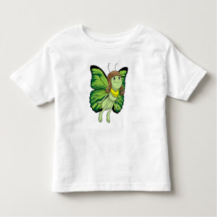 T-shirt Pour Les Tous Petits Papillon comme pilote avec casquette pilote