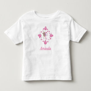 T-shirt Pour Les Tous Petits Papillon Hippocampe Monde Océanique
