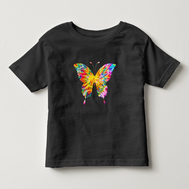 T-SHIRT POUR LES TOUS PETITS PAPILLON TEINTÉ (Devant)