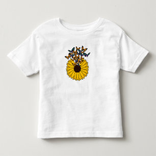 T-shirt Pour Les Tous Petits Papillons au tournesol