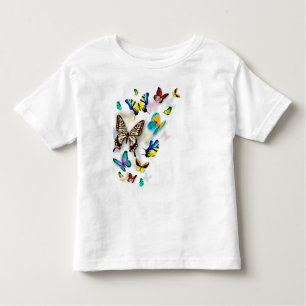 T-shirt Pour Les Tous Petits papillons colorés