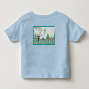 T-shirt Pour Les Tous Petits Pâques au Texas - Bleu