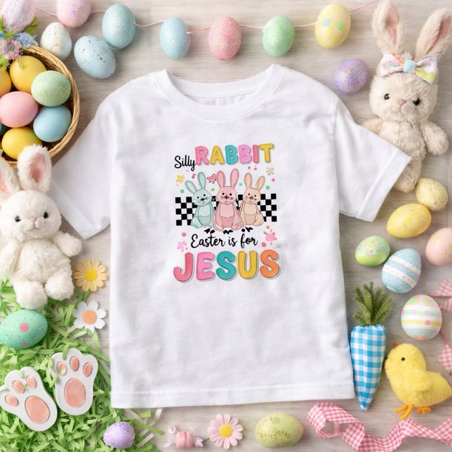 T-shirt Pour Les Tous Petits Pâques de lapin idiot (Créateur téléchargé)