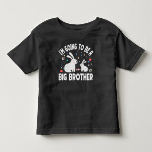 T-shirt Pour Les Tous Petits Pâques Je vais être un grand frère, Bunny Pâqu