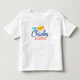 T-shirt Pour Les Tous Petits Pâques mignon interdit aux poussins