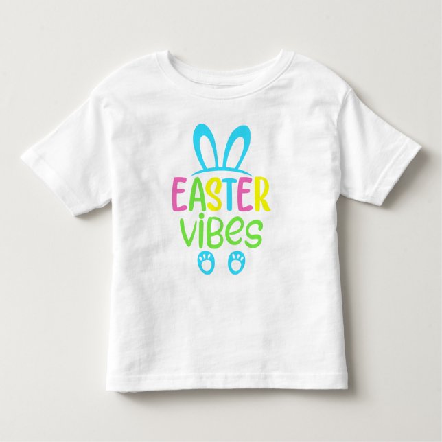 T-shirt Pour Les Tous Petits Pâques Vibes Pastel (Devant)