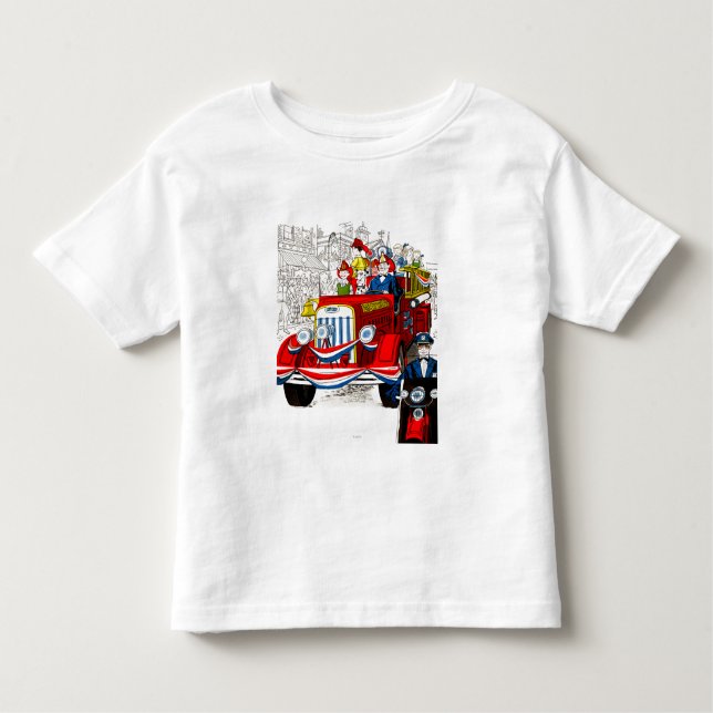 T-shirt Pour Les Tous Petits Parade du 4 juillet (Devant)