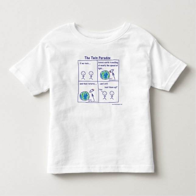 T-shirt Pour Les Tous Petits Paradoxe jumeau (Devant)