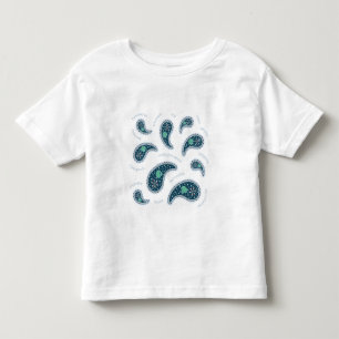 T-shirt Pour Les Tous Petits Paramecia Paisley Protozoa Biologie Science Lumièr