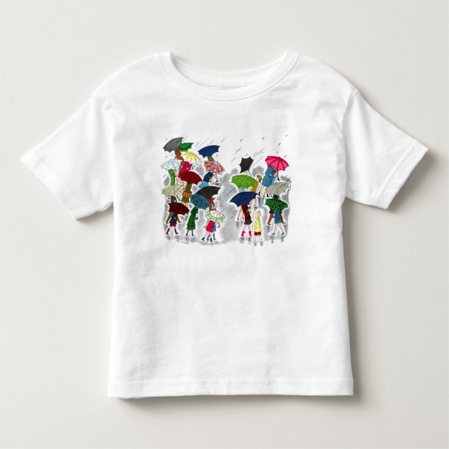 T-shirt Pour Les Tous Petits Parapluies (Devant)
