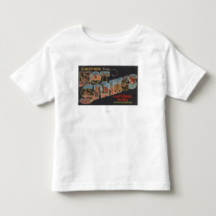 T-shirt Pour Les Tous Petits Parc national de Hot Springs, Arkansas (bleu)