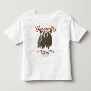 T-shirt Pour Les Tous Petits Parc national de Yosemite en Californie Ours noir