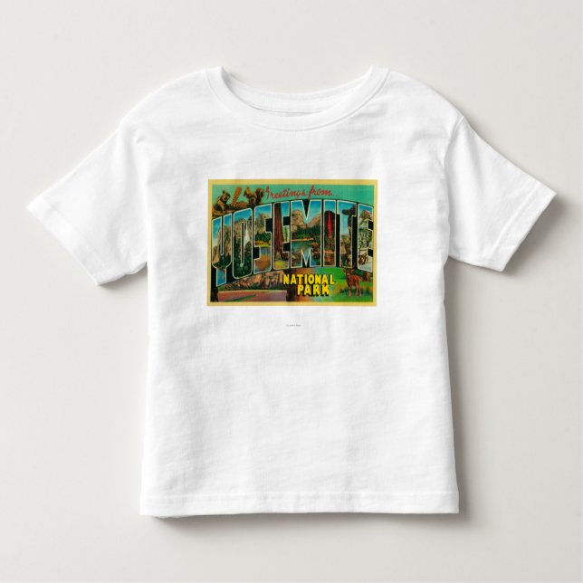 T-shirt Pour Les Tous Petits Parc national de Yosemite, la Californie - grand (Devant)