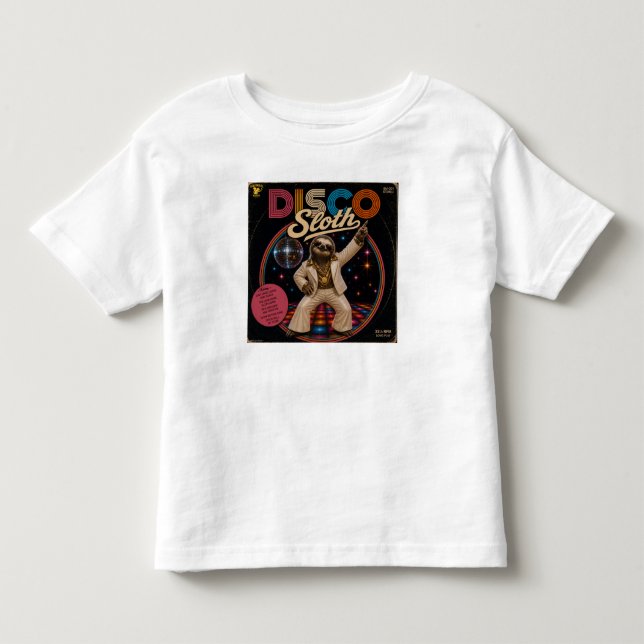 T-shirt Pour Les Tous Petits Paresseux Disco (Devant)