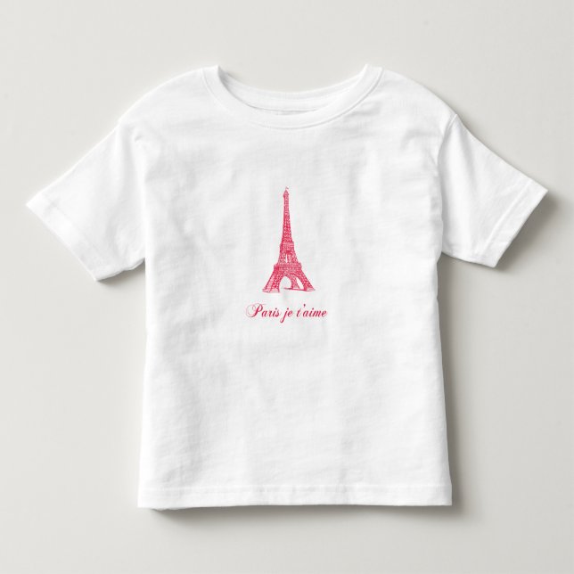 T-shirt Pour Les Tous Petits Paris Toddler Tee (Devant)