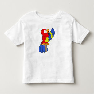 T-shirt Pour Les Tous Petits Parrot en chanteur avec microphone