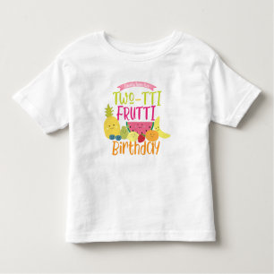 T-shirt Pour Les Tous Petits Parti Anniversaire de enfant Tutti "Two-tti" Frutt