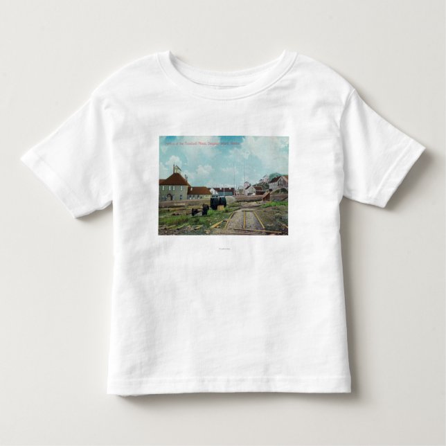 T-shirt Pour Les Tous Petits Partie de l'île de Treadwell MinesDouglass, AK (Devant)