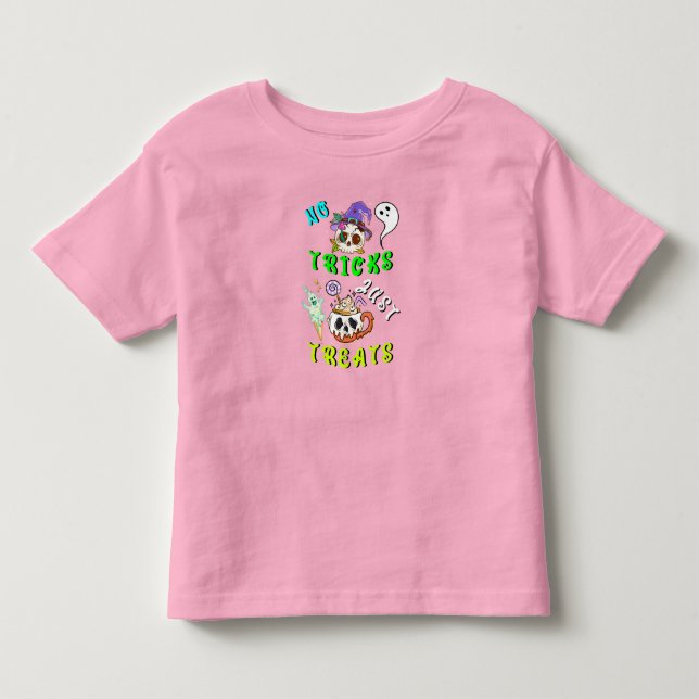 T-shirt Pour Les Tous Petits Pas De Trucs Il Suffit De Traiter (Devant)