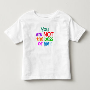T-shirt Pour Les Tous Petits PAS le patron ! chemise - choisir style & couleur