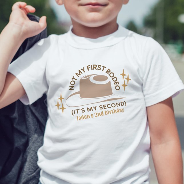 T-shirt Pour Les Tous Petits "Pas Mon Premier Rodéo" Enfant 2ème anniversaire c (Créateur téléchargé)