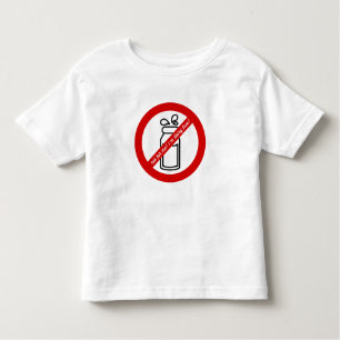 T-shirt Pour Les Tous Petits Pas pour moi, je ne suis pas laitier ! Alerte d'al