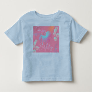 T-shirt Pour Les Tous Petits Pastel Unicorn Fête d'anniversaire fille